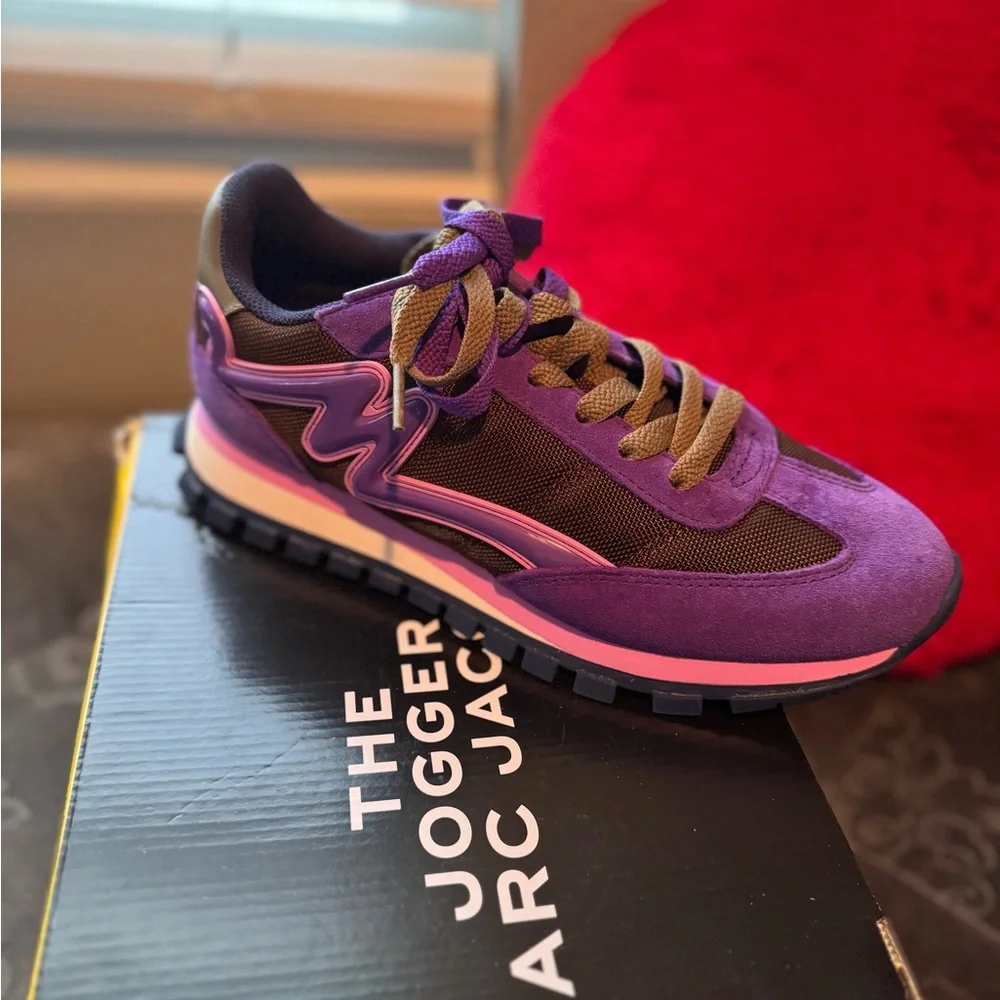 Purple and Pink Jogger Sneakers - Picture 7 of 10